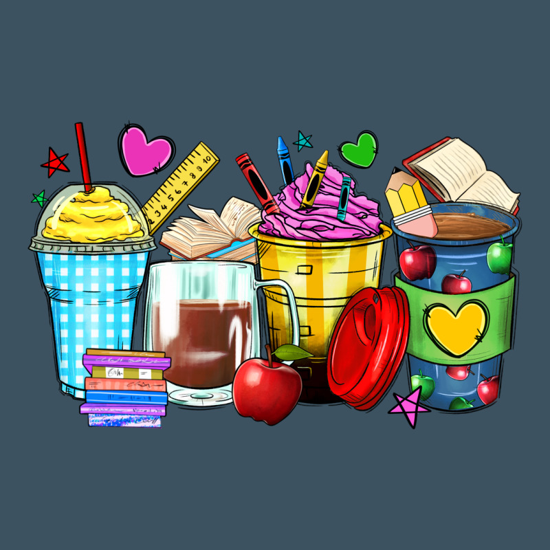 School Coffee Cups Urban Heavy Tee by Zillion Design Studio | Teevron