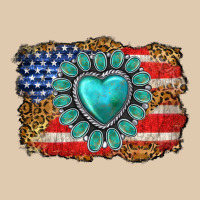 American Flag Leopard Turquoise Gemstone Classic Tee | Teevron