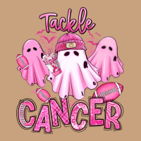 Tackle Cancer Halloween Ghosts American Football Vintage Tee | Teevron