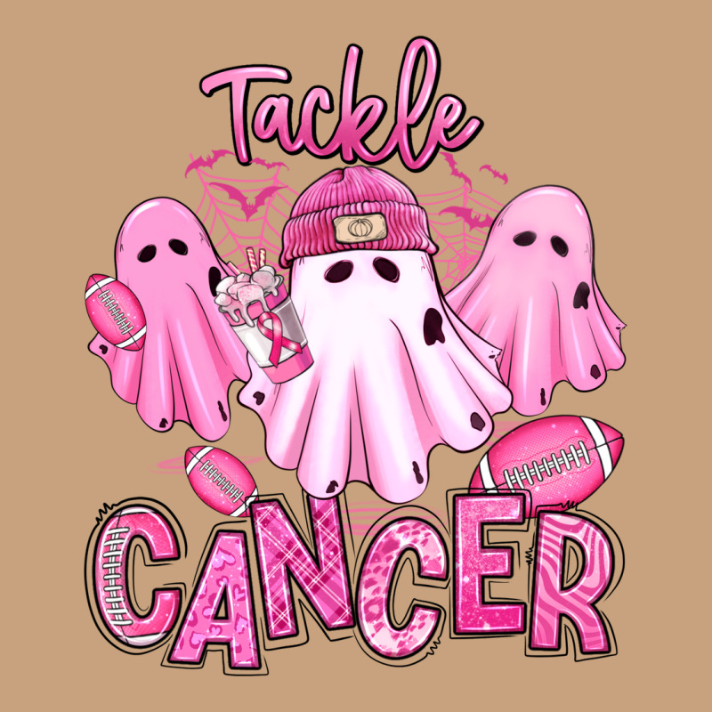 Tackle Cancer Halloween Ghosts American Football Vintage Tee by RanaPortraitStore | Teevron