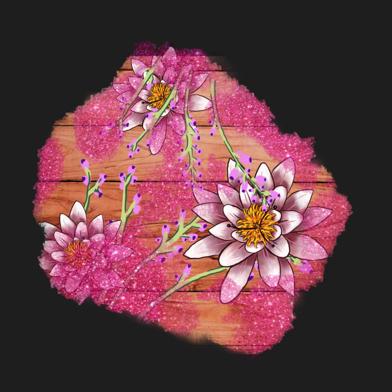 V.d  Lavender And Lotus Patches Heavyweight Hoodie by AdoDesignShop | Teevron
