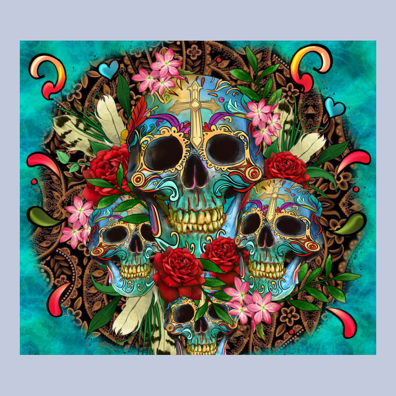 Sugar Skulls Tumbler 3 Long Sleeve Tee by CTS Tumbler Store | Teevron