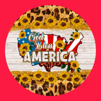 God Bless America Round Coaster Zipper Hoodie | Teevron