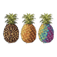 pineapples leopard tie dye summer | Teevron