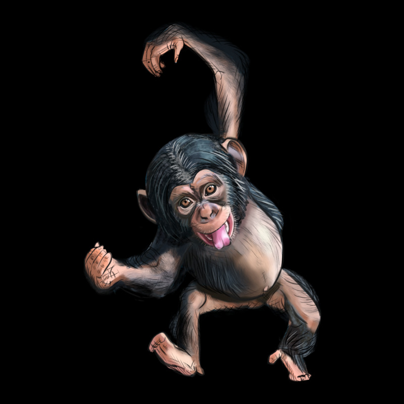 Baby Chimpanzee Premium Sweatshirt by LillyAllenDesigns | Teevron