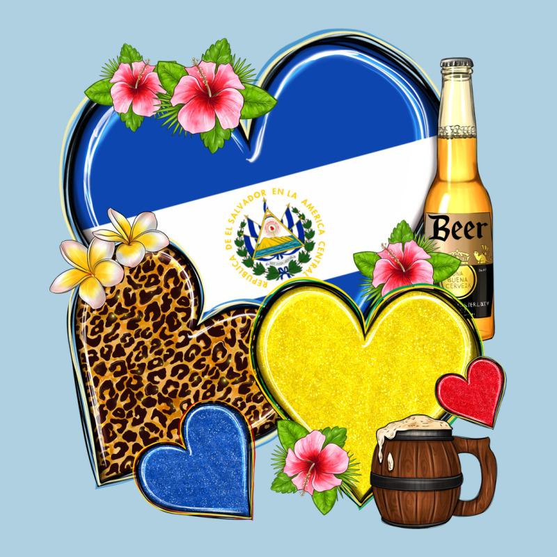 El Salvador Hearts Premium Hoodie by NancyCooperArtShop | Teevron