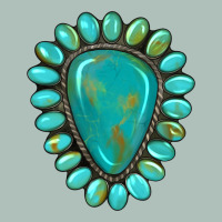 Western Gemstone Turquoise Heavyweight Hoodie | Teevron