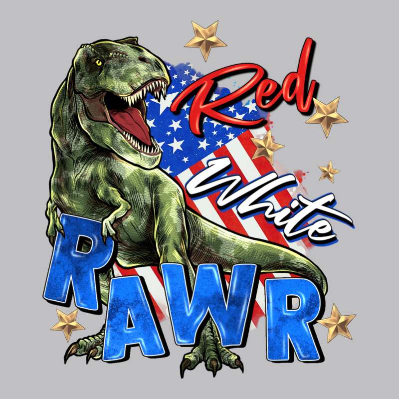 Red White Rawr Long Sleeve Tee by Zillion Design Studio | Teevron