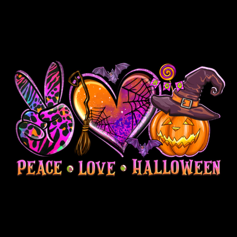 Peace Love Halloween Long Sleeve Tee by AdoDesignShop | Teevron
