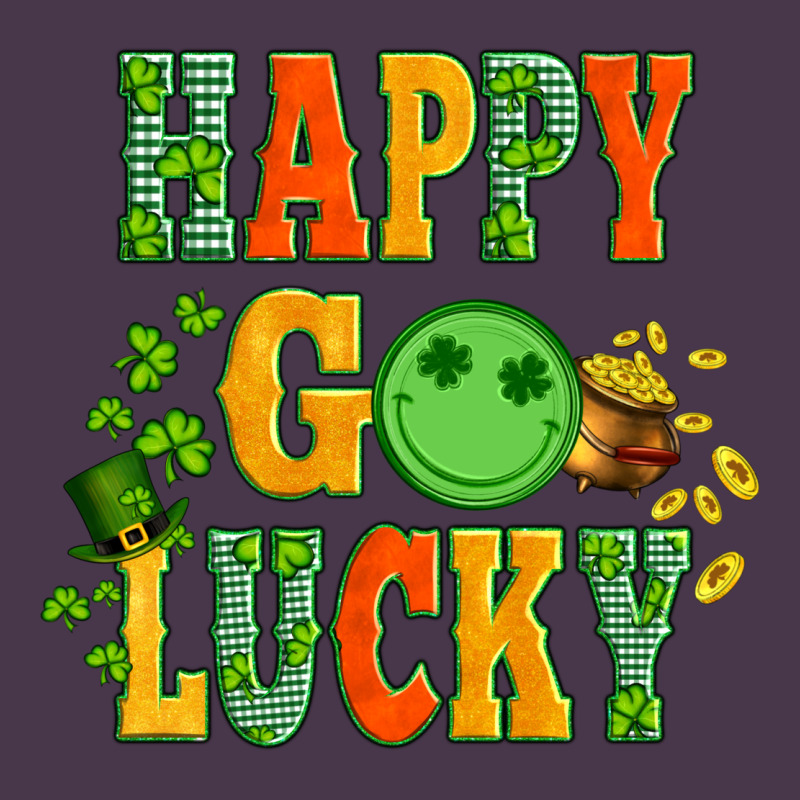 Happy Go Lucky  With Coin And Shamrock Heavyweight Hoodie by Artiststas | Teevron