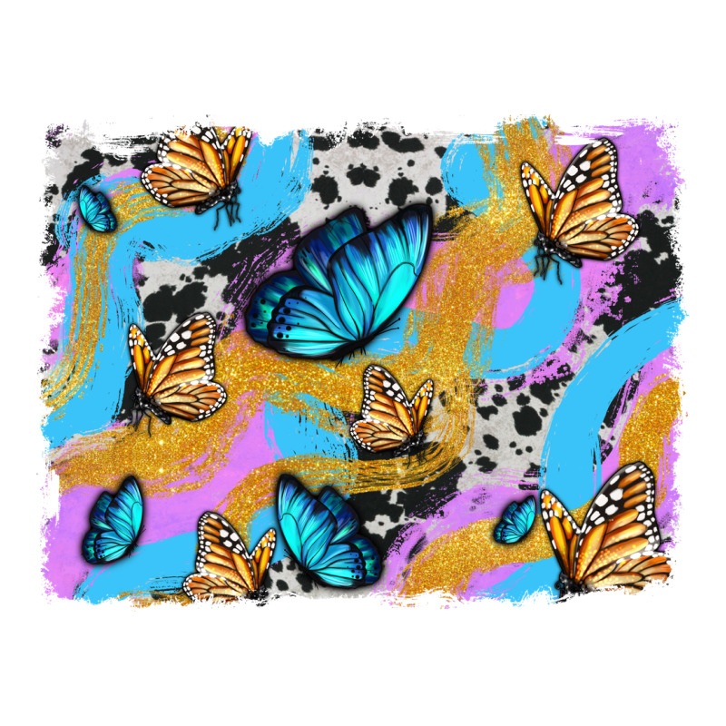 Easter Butterfly With Glitter And Cowhide  Background Heavyweight Hoodie by Artiststas | Teevron