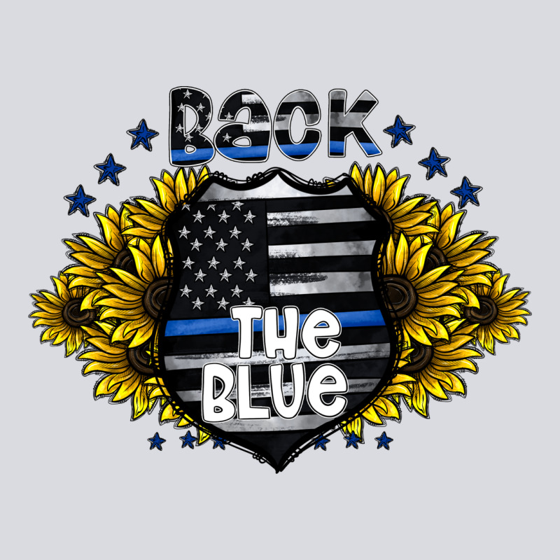 Back The Blue Zipper Hoodie by CowhideDigitalArt | Teevron