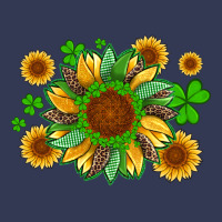 St Patricks Sunflowers With Shamrock And Glitters With Leopard Heavyweight Hoodie | Teevron
