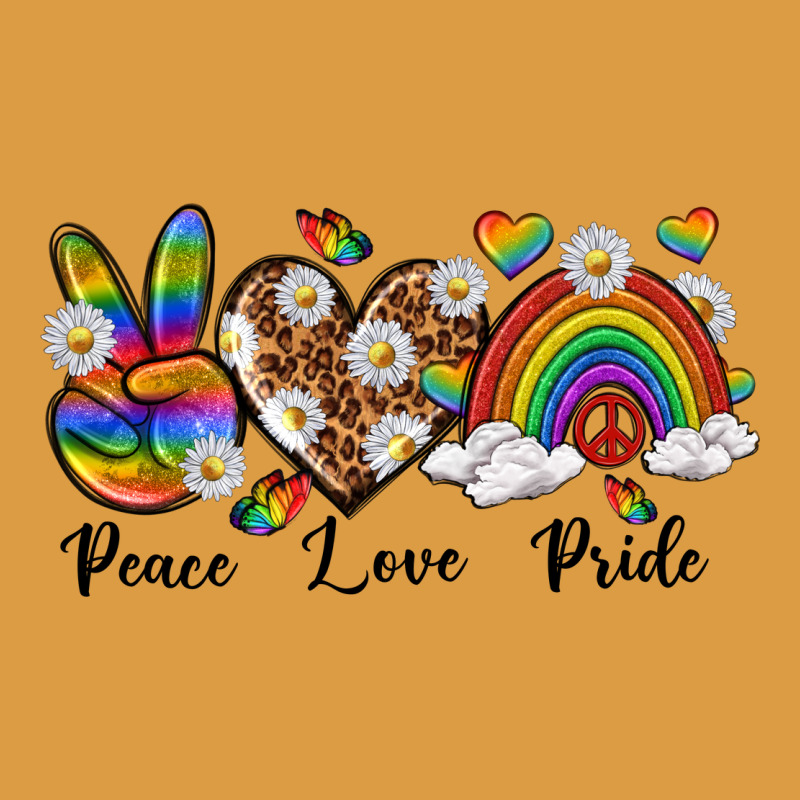 Peace Love Pride Urban Heavy Tee by texasbilliewilder | Teevron