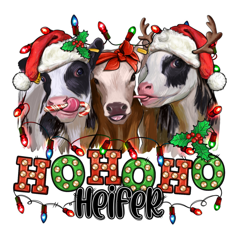 Ho Ho Ho Heifer Christmas Heifers Premium Sweatshirt by Jasminsmagicworld | Teevron