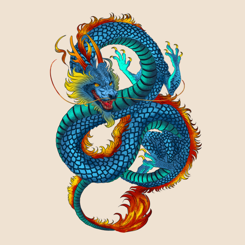 Blue Dragon Urban Heavy Tee by RanaPortraitStore | Teevron
