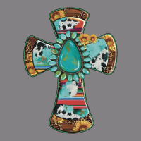 Cross With Leopard Sunflower Gemstone Serape Cowhide Heavyweight Hoodie | Teevron