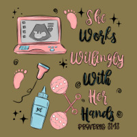 She Works Willingly With Her Hands Premium Hoodie | Teevron
