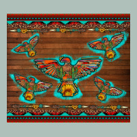 Western Thunderbird And Arrow With Aztec Leopard Heavyweight Hoodie | Teevron