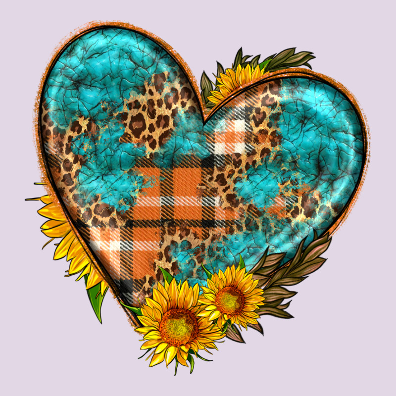Fall Pattern Heart With Sunflower Classic Tee by HRA Design Shop | Teevron