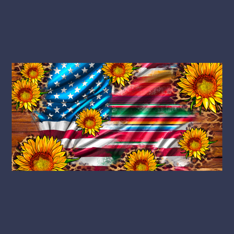 Usa Flag And Serape With Leopard And Sunflowers License Plate Heavyweight Hoodie by Artiststas | Teevron