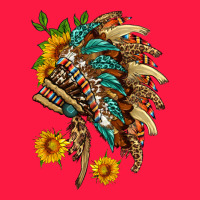 Indian Headdress With Pattern And Sunflowers Zipper Hoodie | Teevron