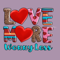 Love More Worry Less Heavyweight Hoodie | Teevron