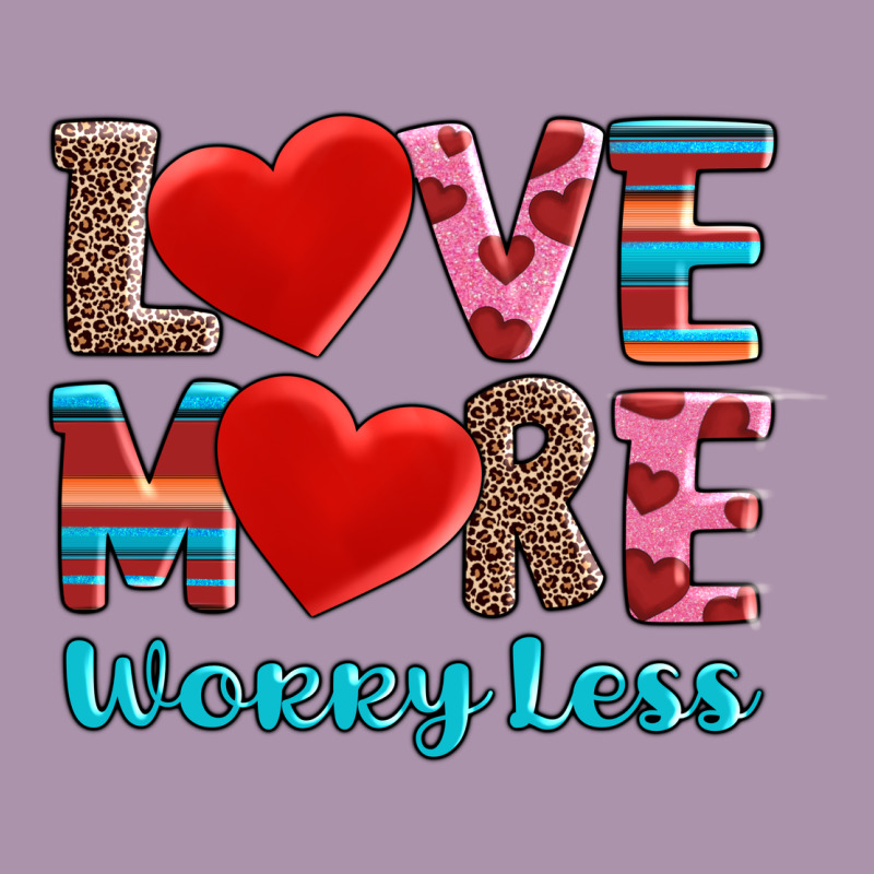Love More Worry Less Heavyweight Hoodie by AdoDesignShop | Teevron