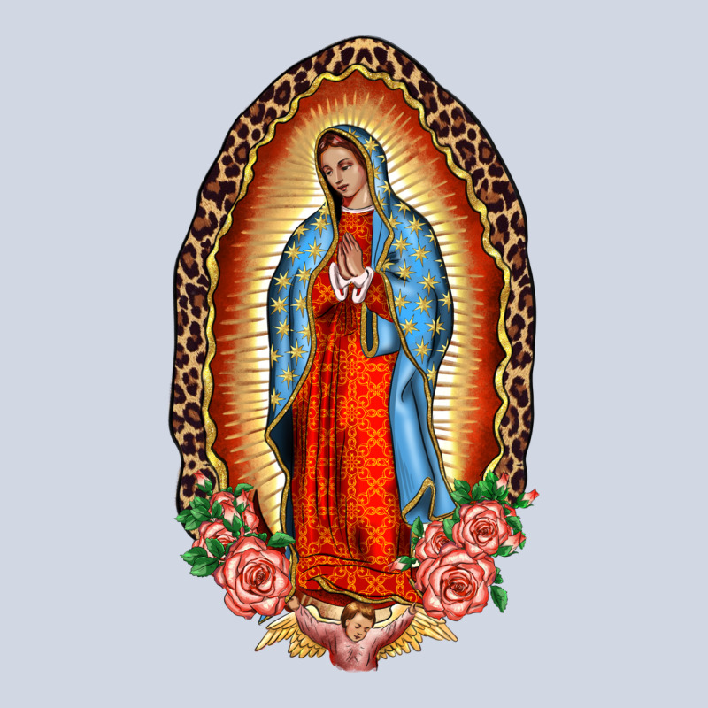 Our Lady Of Guadalupe Leopard And Roses Premium Sweatshirt by BarkalooDesign | Teevron