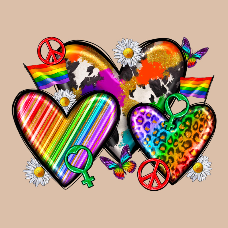 Pride Hearts Urban Heavy Tee by texasbilliewilder | Teevron