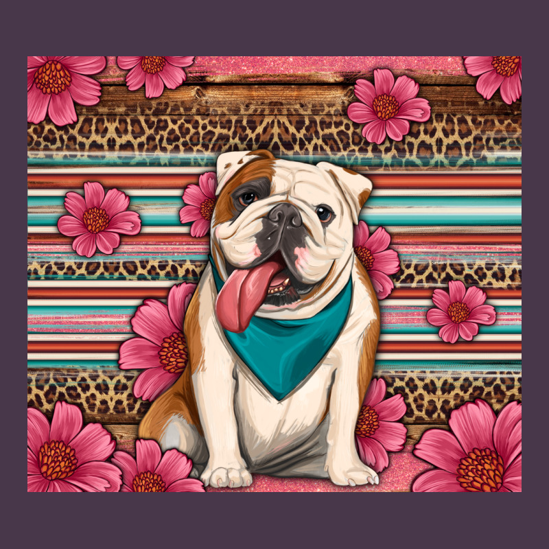 British Bulldog Floral Serape Tumbler Heavyweight Hoodie by Artiststas | Teevron