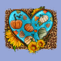Fall Pattern Heart With Leopard Background Classic Tee | Teevron