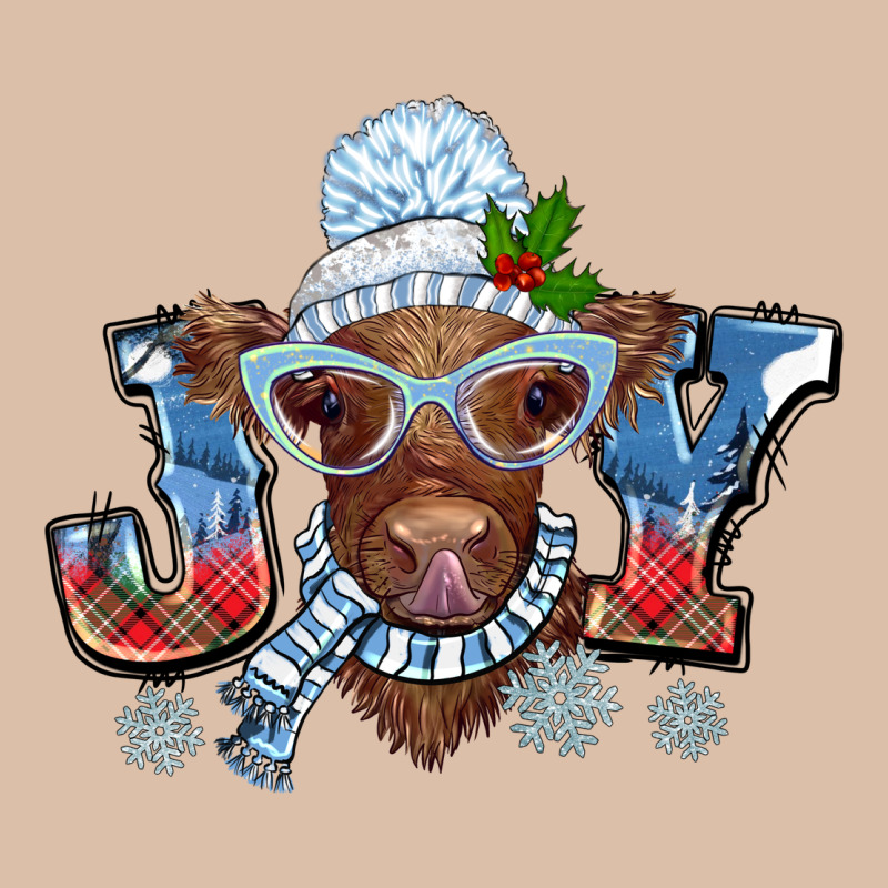 Christmas Snow Cow Joy Urban Heavy Tee by BarkalooDesign | Teevron