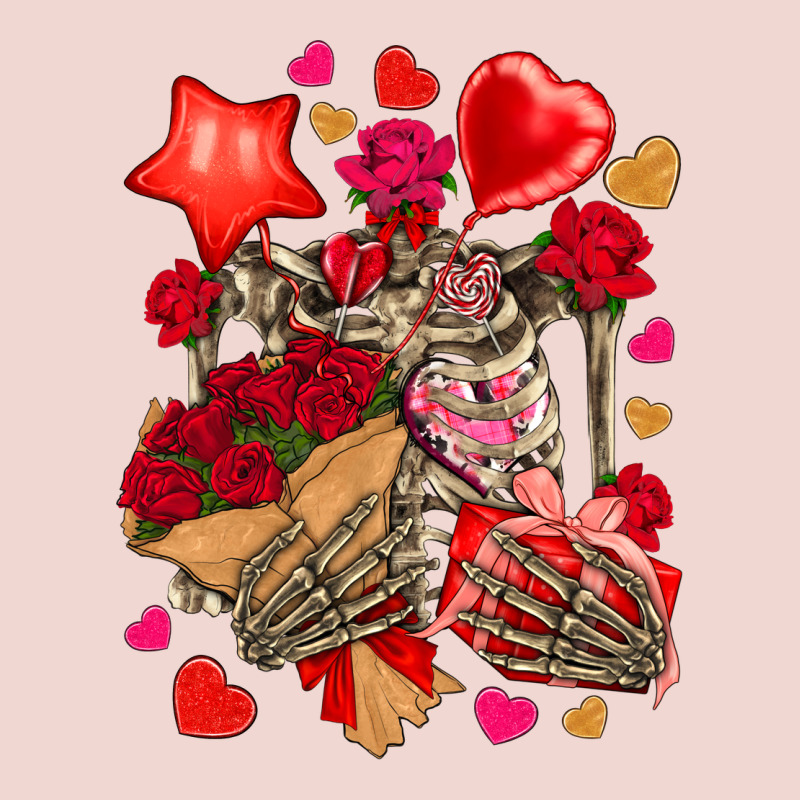 Valentines Day Skeleton Premium Sweatshirt by NancyCooperArtShop | Teevron