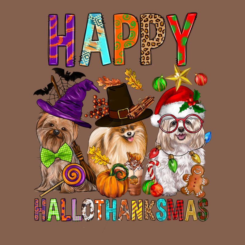 Happy Hallothankmas Dog Zipper Hoodie by FaDigitalArtStudio | Teevron