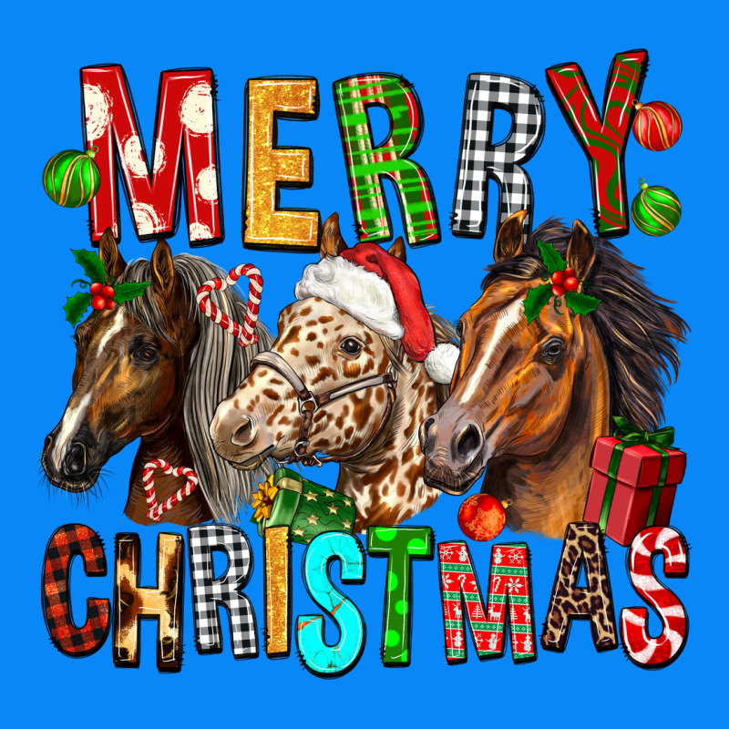 Merry Christmas Horses Zipper Hoodie by FaDigitalArtStudio | Teevron