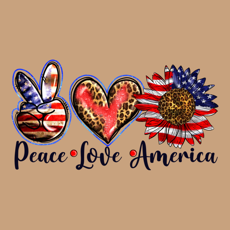 Peace Love America Vintage Tee by BarkalooDesign | Teevron
