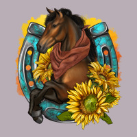 Western Horse With Horseshoe Vintage Tee | Teevron