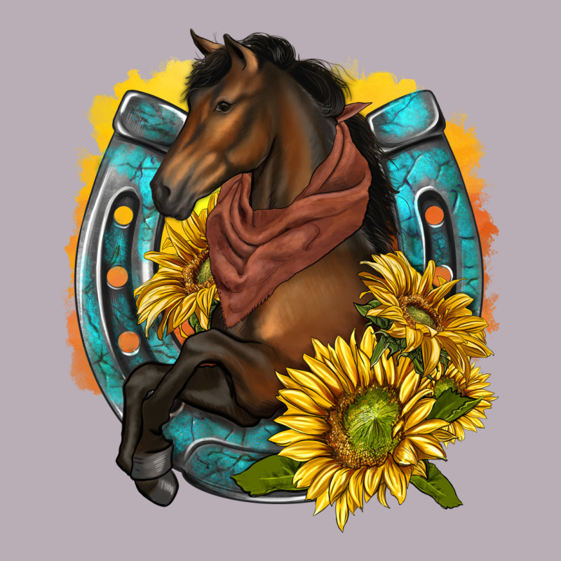 Western Horse With Horseshoe Vintage Tee by texasbilliewilder | Teevron