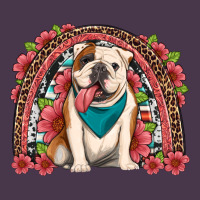 English Bulldog Floral Rainbow Heavyweight Hoodie | Teevron
