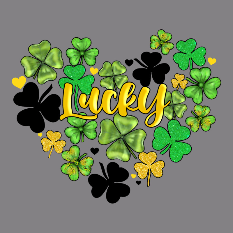 Lucky Heart Shaped Clover Heavyweight Hoodie by AdoDesignShop | Teevron