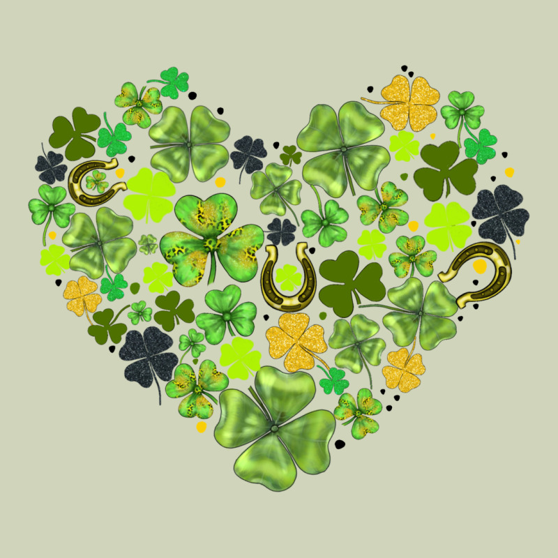 Heart Shaped Clover Heavyweight Hoodie by AdoDesignShop | Teevron