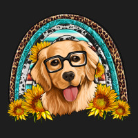 Golden Retriever Rainbow Heavyweight Hoodie | Teevron