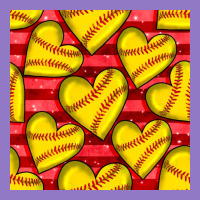 Softball Hearts Seamless Pattern Urban Hoodie | Teevron