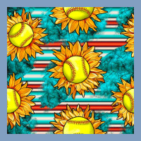 Softball Sunflowers With Serape Seamless Pattern Urban Hoodie | Teevron