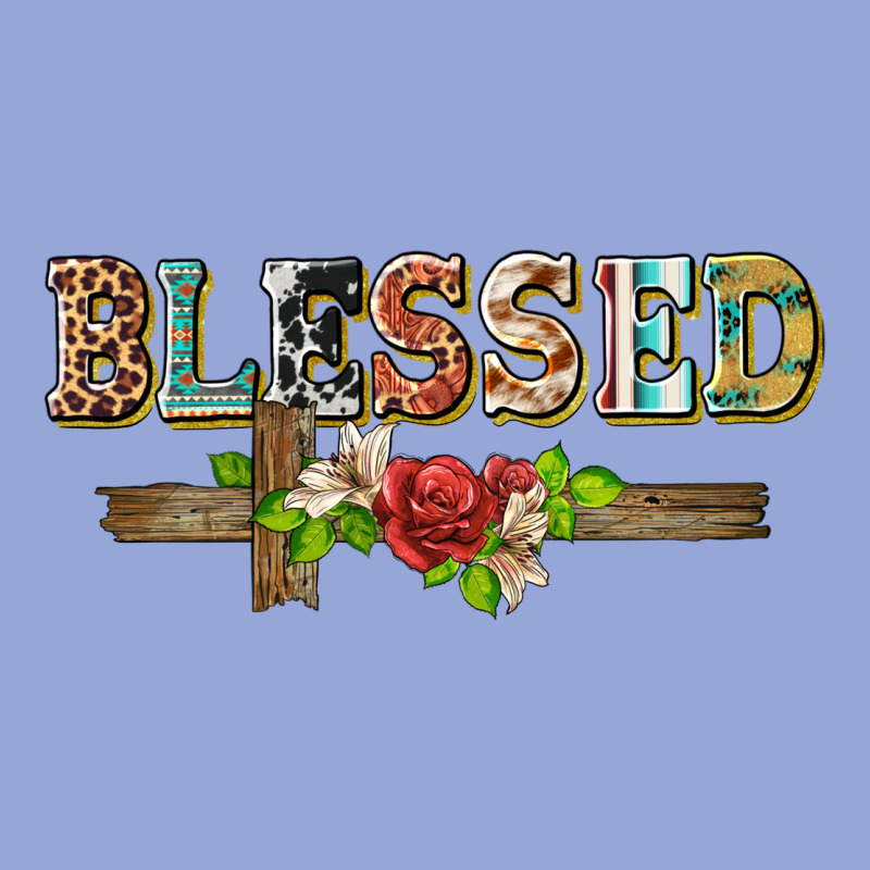 Blessed And Floral Cross Classic Tee by BarkalooDesign | Teevron
