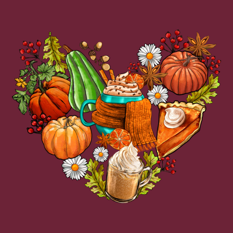 Pumpkin And Latte With Fall Long Sleeve Tee by AdoDesignShop | Teevron