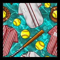 Softball Uniform Glove And Bat With Field Seamless Pattern Urban Hoodie | Teevron