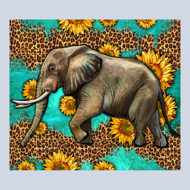 Western Sunflowers Elephant Premium Sweatshirt by LillyAllenDesigns | Teevron