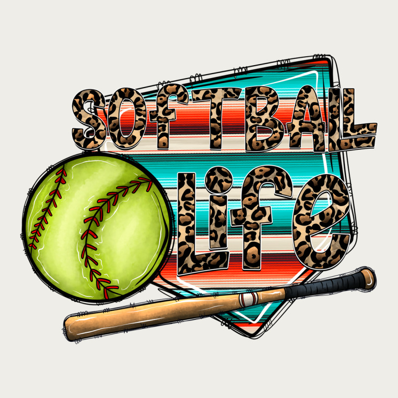 Softball Life Zipper Hoodie by CowhideDigitalArt | Teevron